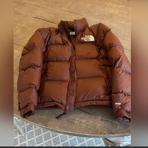 NWT The North Face women’s large Nuptse Down 700 Puffer Jacket Coat Brown